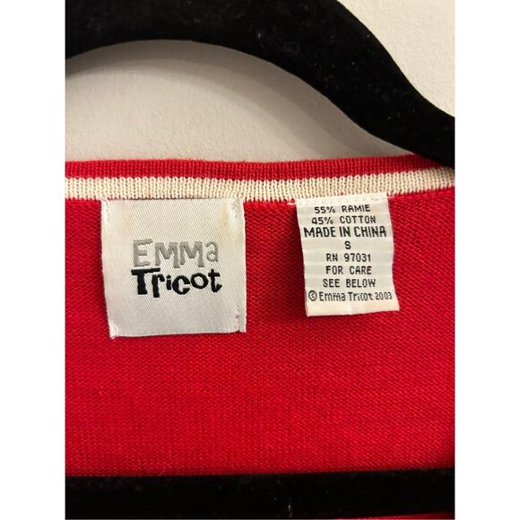 Emma Tricot Sequined American Flag Sweater Size S - Picture 3 of 7